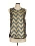 J.Crew Metallic Gold Sleeveless Blouse Size 6 - photo 1