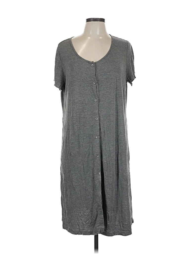 Pre-owned Ekouaer Casual Dress In Gray