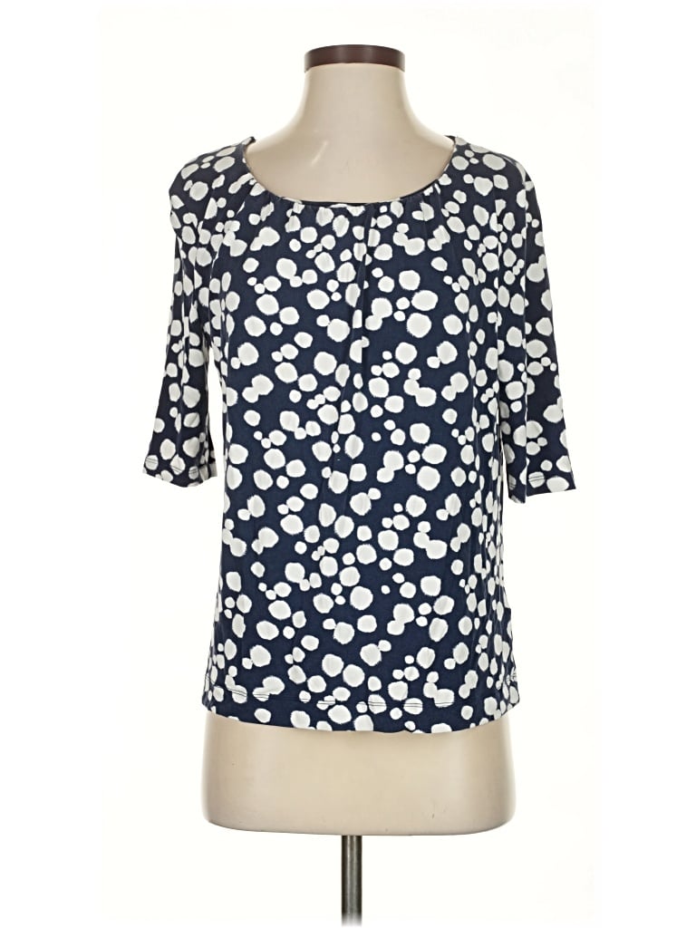 Pre-owned Hobbs London 3/4 Sleeve T-shirt In Blue