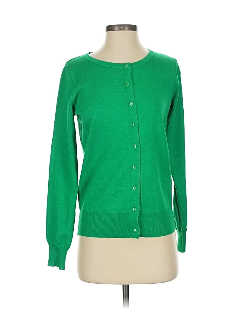 Pre-owned Grace Karin Cardigan Sweater In Green