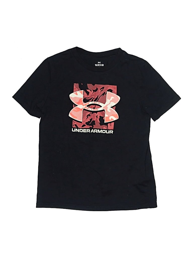 Pre-owned Under Armour Kids' Short Sleeve T-shirt In Black