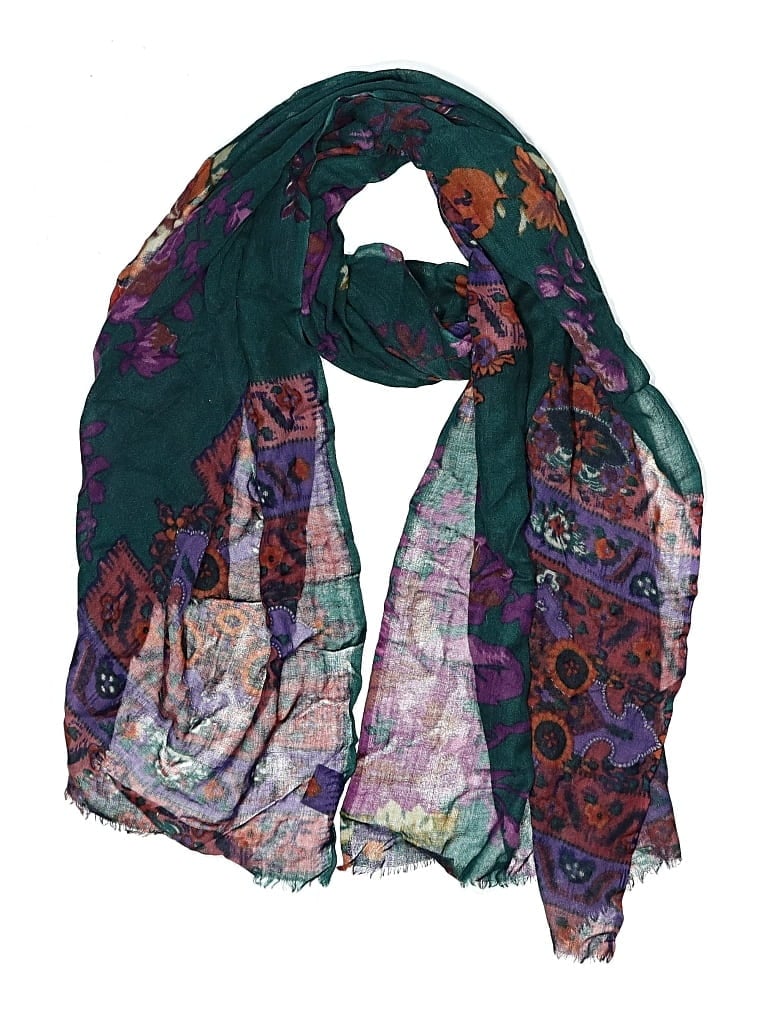 Pre-owned Feathers By Tolani Scarf In Blue