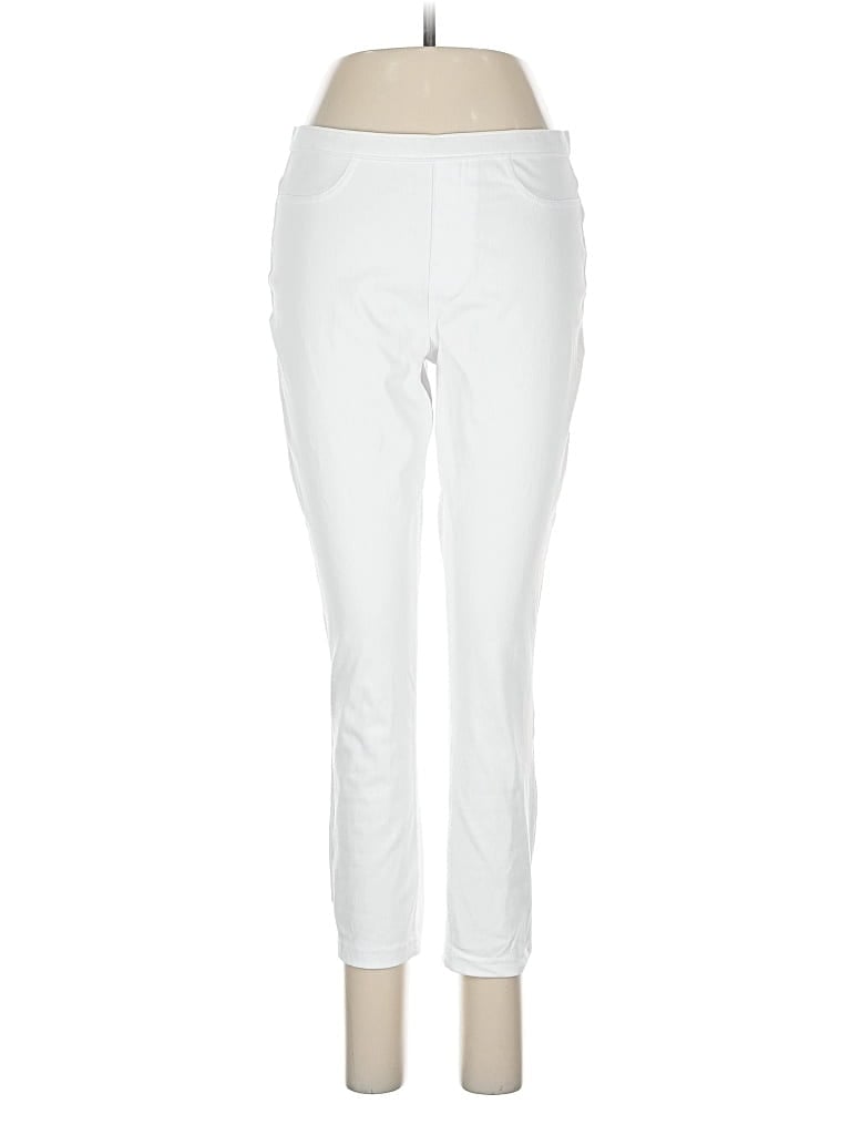 Pre-owned Hue Active Pants In White