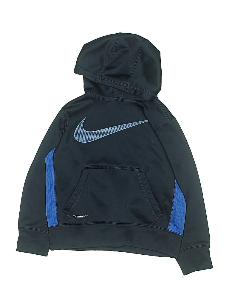 Pre-owned Nike Kids' Pullover Hoodie In Blue