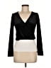 Monki Black Long Sleeve Top Size M - photo 1
