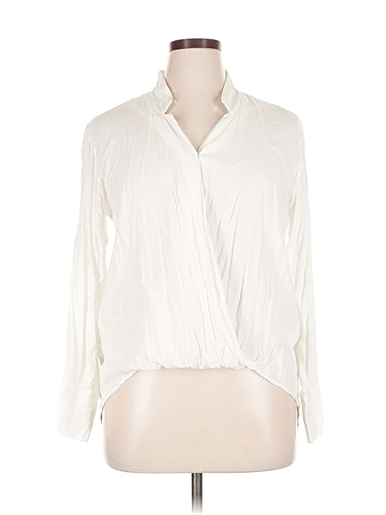 Pre-owned Velvet Heart Long Sleeve Blouse In White