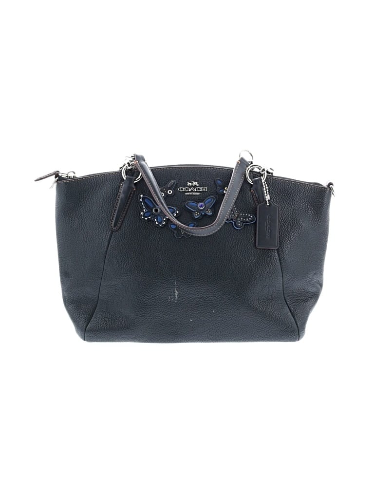 Pre-owned Coach Factory Leather Satchel In Black