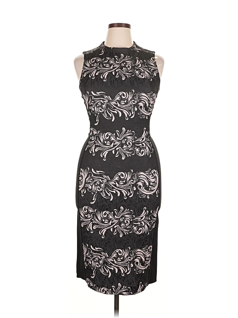 Pre-owned H&m Cocktail Dress In Black