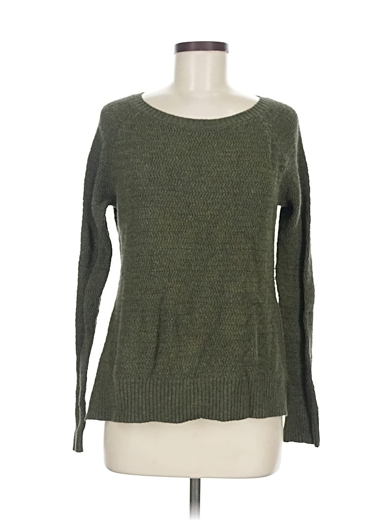 Pre-owned Ann Taylor Loft Pullover Sweater In Green