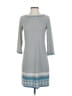 Max Studio Print Gray Casual Dress Size XS - photo 1