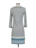 Max Studio Print Gray Casual Dress Size XS - photo 2