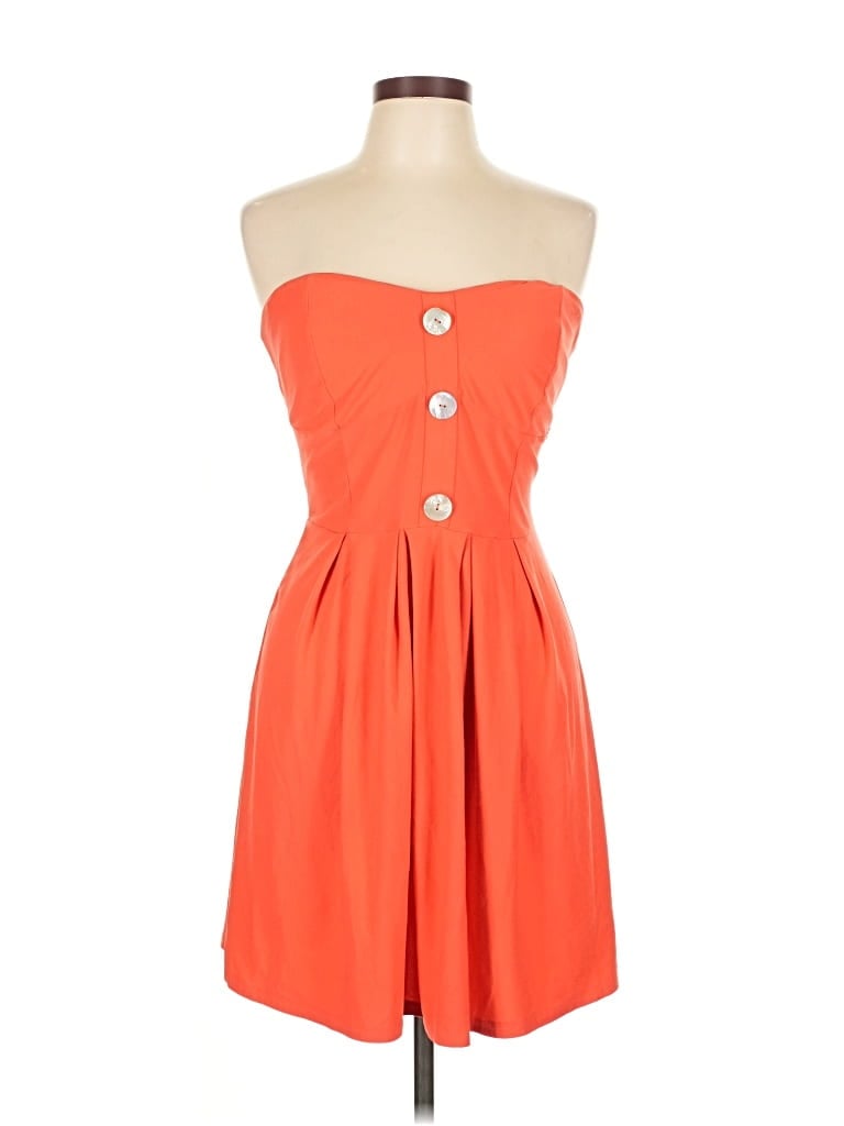 Pre-owned Derek Heart Cocktail Dress In Orange