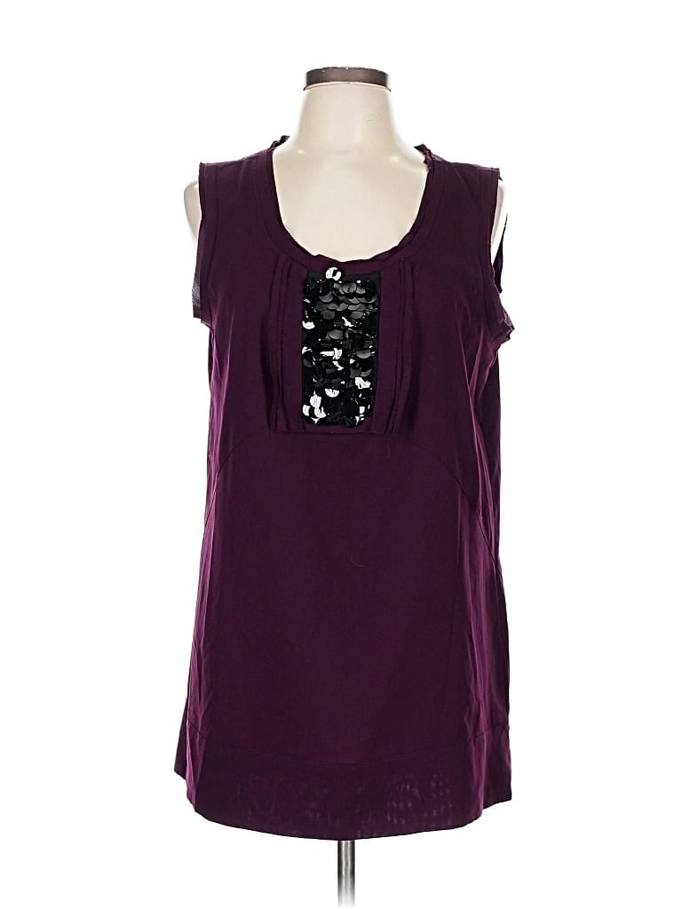 Pre-owned Simply Vera Vera Wang Sleeveless T-shirt In Purple