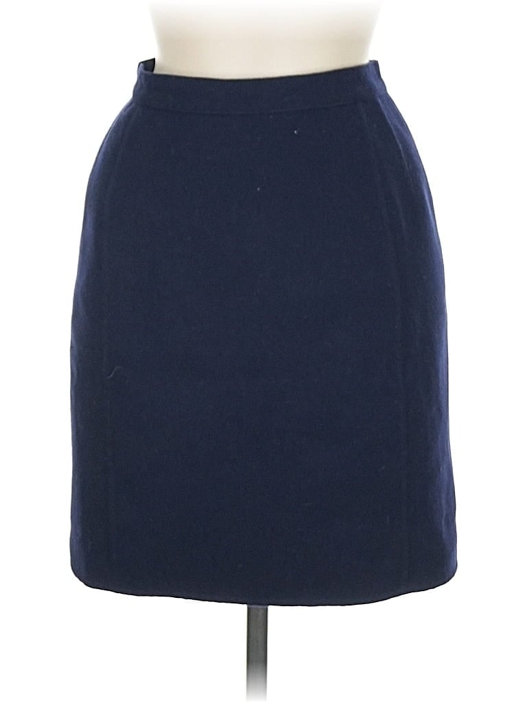 Pre-owned Ferragamo Wool Skirt In Blue