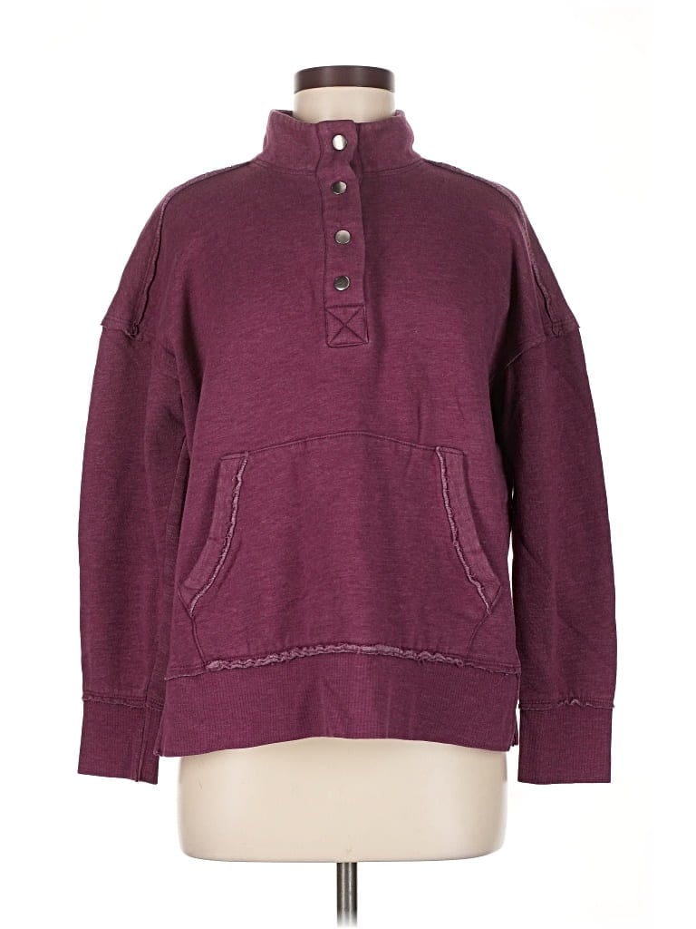 Pre-owned Maurices Pullover Sweater In Burgundy