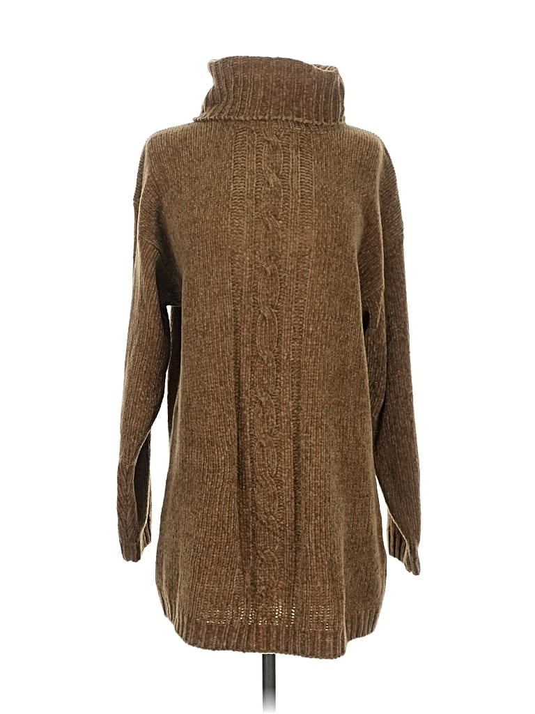 Pre-owned Dana Scott Turtleneck Sweater In Brown