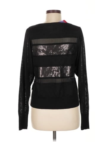 THE WRIGHTS Long Sleeve Silk Top (view 2)