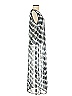 DKNY 100% Polyester Graphic Gray Casual Dress Size S - photo 4