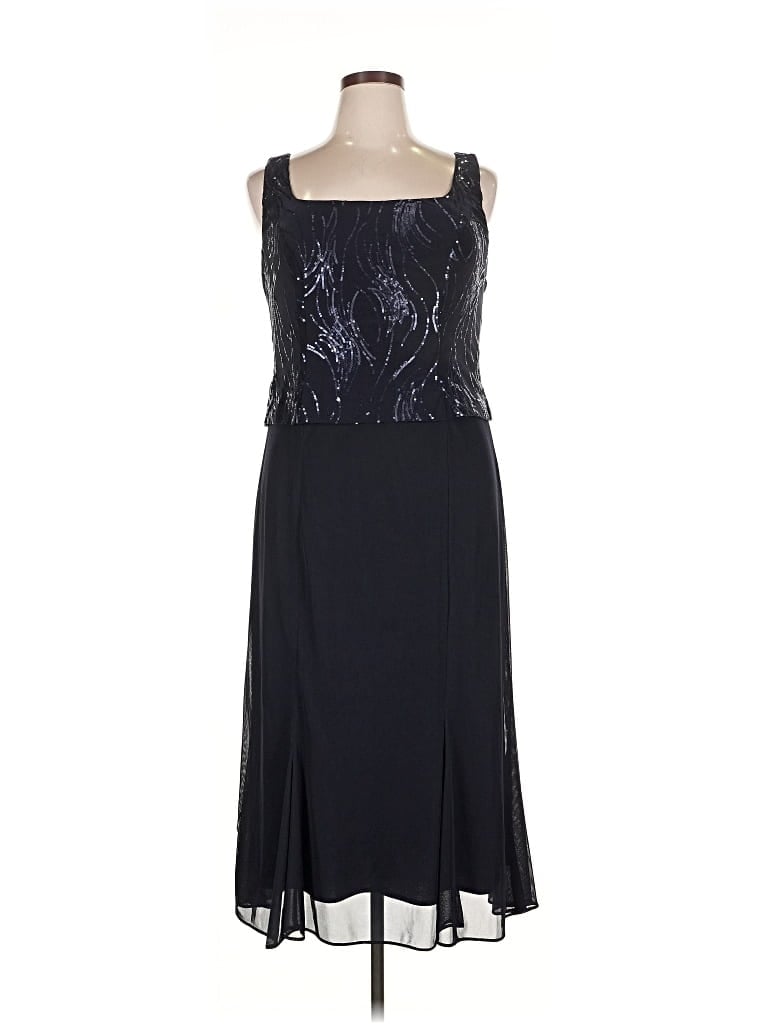 Pre-owned Alex Evenings Cocktail Dress In Black