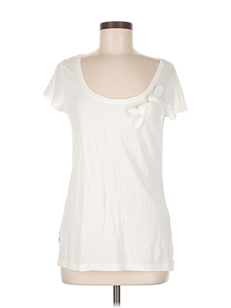 Pre-owned Gap Short Sleeve T-shirt In White