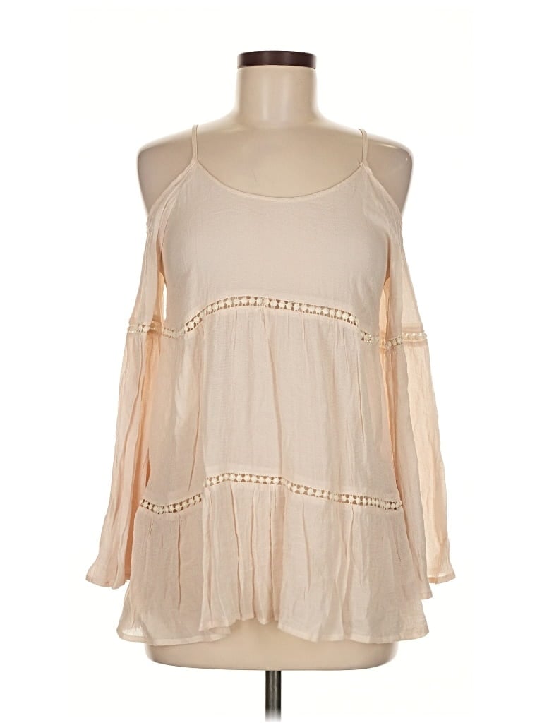 Pre-owned Umgee 3/4 Sleeve Blouse In White