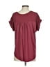 Alya Burgundy Short Sleeve Top Size S - photo 2