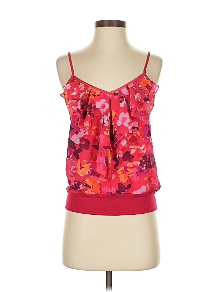 Pre-owned Express Sleeveless Blouse In Red