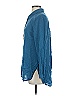 BLOUSE 100% Rayon Blue Long Sleeve Button-Down Shirt Size XS - photo 5