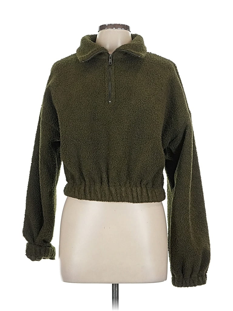 Pre-owned Zaful Pullover Sweater In Green
