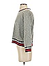 Joie 100% Cotton Color Block Gray Pullover Sweater Size S - photo 5