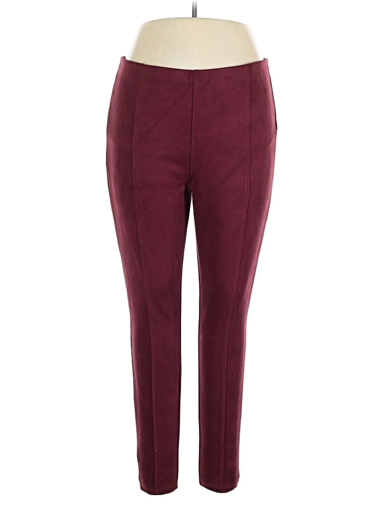 Pre-owned Simply Vera Vera Wang Casual Pants In Burgundy