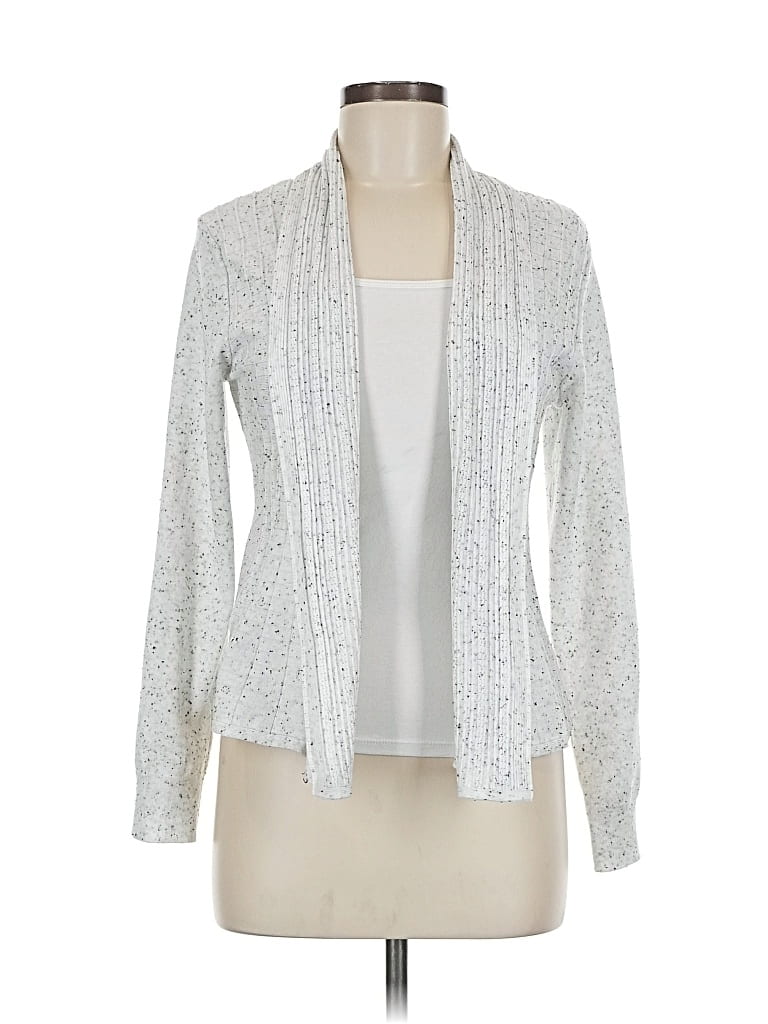 Pre-owned Chloe & Jasmine Cardigan Sweater In Silver