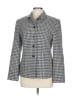 Talbots 100% Wool Houndstooth Gray Wool Blazer Size 10 - photo 1