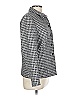 Talbots 100% Wool Houndstooth Gray Wool Blazer Size 10 - photo 4