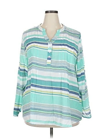 Cj Banks Long Sleeve Blouse (view 1)