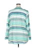 Cj Banks Teal Long Sleeve Blouse Size 2X - photo 2