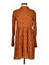 MNG Animal Print Orange Casual Dress Size 2 - photo 1
