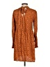 MNG Animal Print Orange Casual Dress Size 2 - photo 2