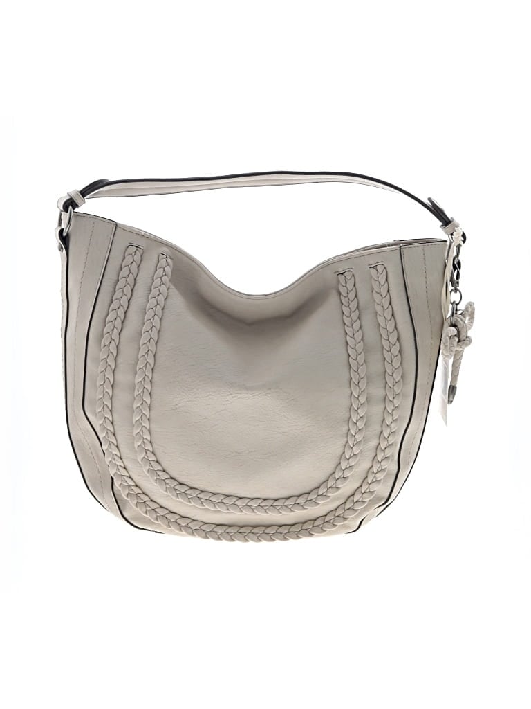 Pre-owned Jessica Simpson Leather Shoulder Bag In White