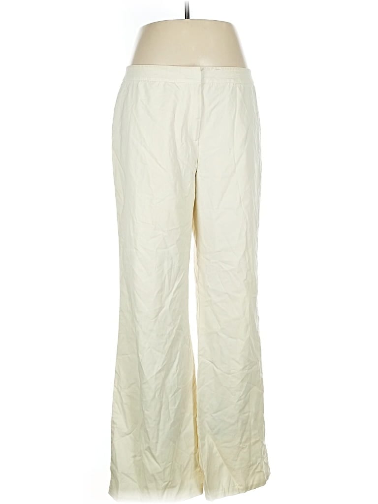 Pre-owned Lafayette 148 Wool Pants In White