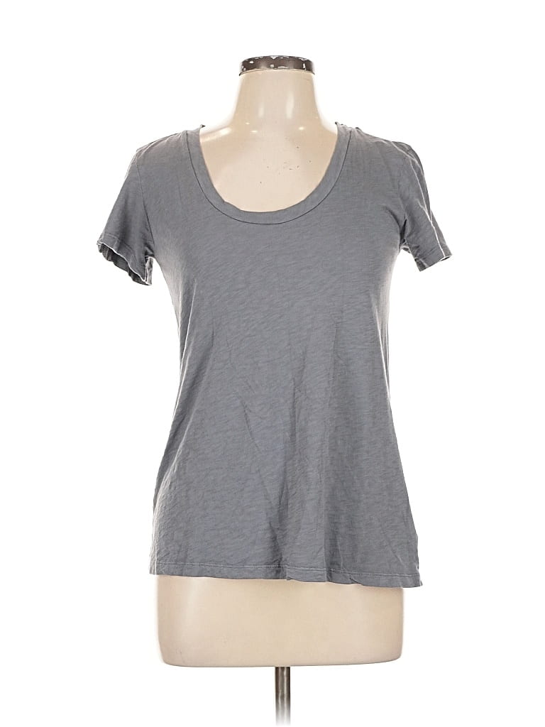 Pre-owned Velvet By Graham & Spencer Short Sleeve T-shirt In Gray