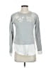 Marchesa Voyage 100% Cotton Silver Sweatshirt Size XS - photo 1