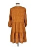 Primark 100% Polyester Animal Print Orange Casual Dress Size 10 - photo 2