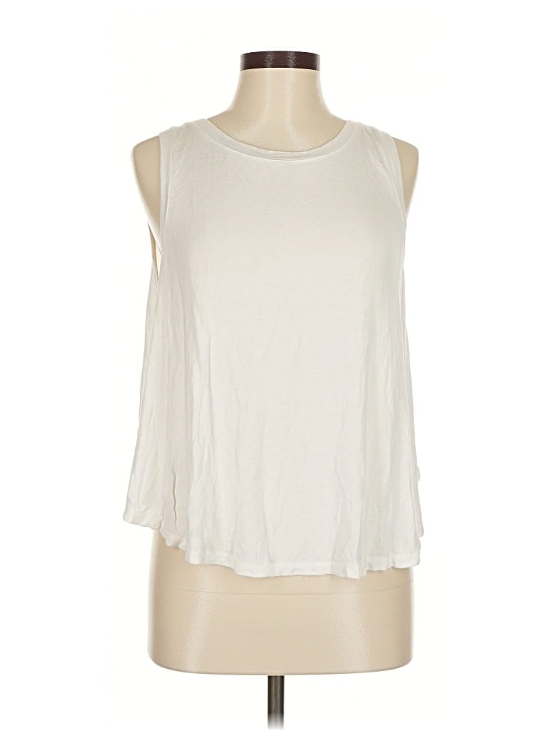 Pre-owned Brandy Melville Sleeveless T-shirt In White