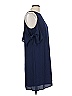 Maggy L Solid Blue Casual Dress Size 10 - photo 4
