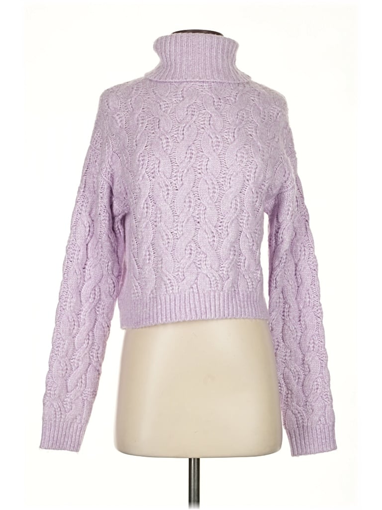 Pre-owned Jessica Simpson Turtleneck Sweater In Purple