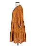 Primark 100% Polyester Animal Print Orange Casual Dress Size 10 - photo 5