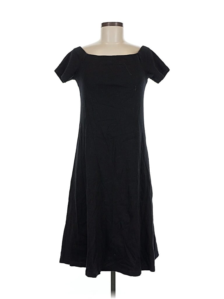 Pre-owned Three Dots Casual Dress In Black