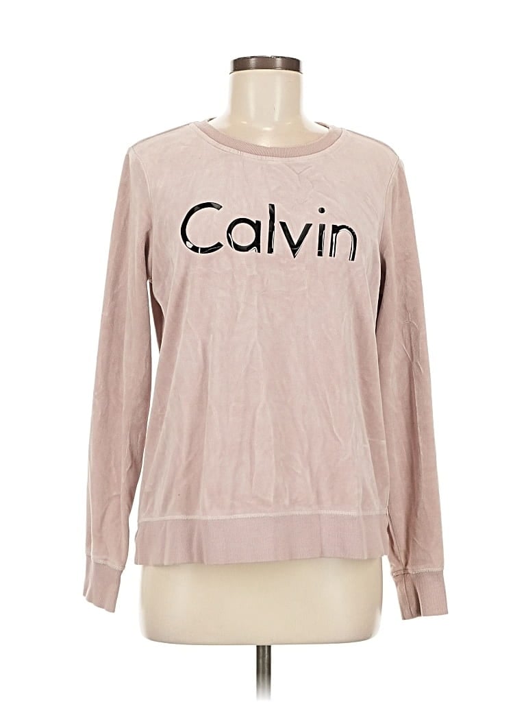 Pre-owned Calvin Klein Sweatshirt In Pink