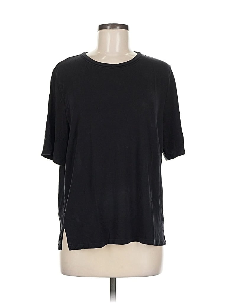 Pre-owned Athleta Short Sleeve T-shirt In Black